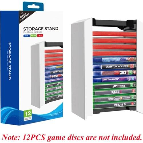 Storage Stand for PS5 SWITCH NS XBOXONE Game card box PS4 Can be used for SWITCH NS LITE Can store 12PCS game discs