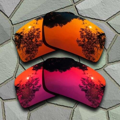 Red Orange&Violet Red Sunglasses Polarized Replacement Lenses for Oakley Eyepatch 2