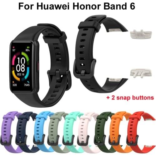 Replacement Strap For Huawei Honor Band 6 Soft Silicone Bracelet Accessories For Honor Band 6 Sport Smart Watch Watchband