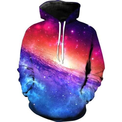 3D hoodie Galaxy Choi Wan sweatshirt Cloud-cooled printed starry sky jacket for boys, girls and children pullover clothing