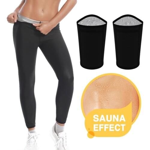 Long Waist Trainer Slimming Pants Weight Loss Hot Sweat Sauna Body Shapers Arms Womens Sweat Band Wrap Bicep Shapewear Suit