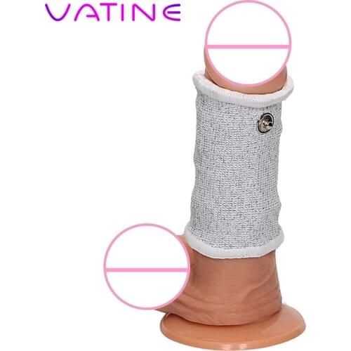VATINE Male Masturbation Medical Sex Toys for Men Penis Ring Cock Ring Electro Stimulation Therapy Massager Electric Shock