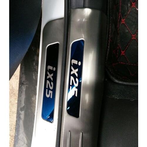 High quality stainless steel internal Scuff Plate/Door Sill For 2015-2018 Hyundai ix25 Car styling