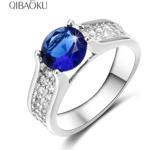 Cubic Zirconia Jewelry Rings Dainty Engagement Ring for Women Promise Wedding Fashion Rings for Couple Gift