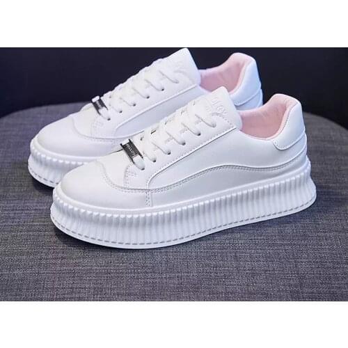 Women Platform Vulcanized 2021 Fashion Shoes Spring Fall Women Heightening Shoes Casual Women Platform Shoes Running Sneakers