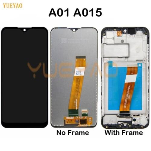 A015 LCD For Samsung Galaxy A01 LCD Display A015F A015G A015DS Touch Screen Digitizer Assembly For Samsung A01 LCD With Frame