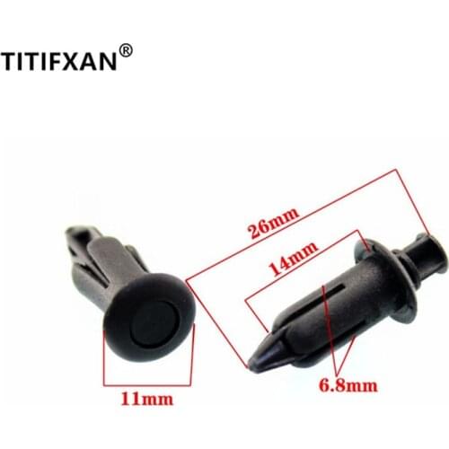 10PCS Car front and rear door trim panel retaining tabs generic plastic fasteners for Toyota for Chevrolet radiator grille clip