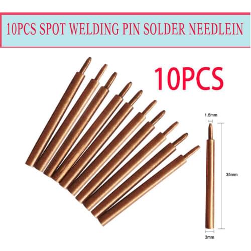 10pcs/set Spot Welding Pin Solder Needlein Sunkko 709A/709AD/709AD+/737G/737U/788H/788H-USB/797DH Spot Welder Solder needles
