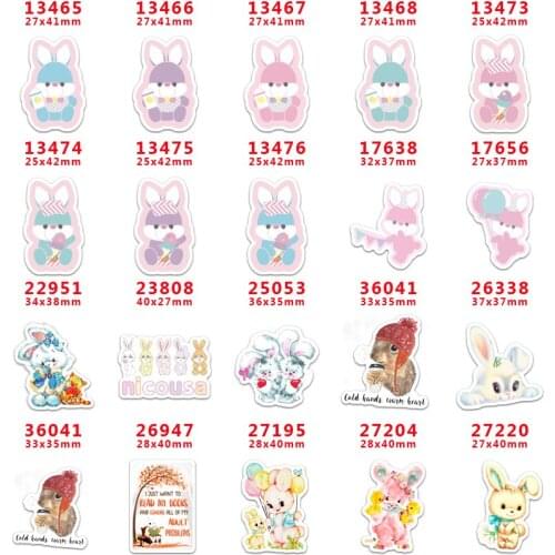 10 Pcs Cartoon Planar Resin Cabochons PR13465