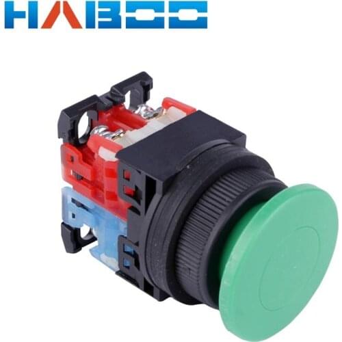 30mm FUJI Similar Self-Reset Mushroom Head Maintained Push Button Switch On-Off 10A600V