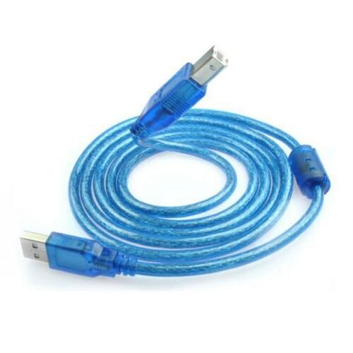 Wholesale 50PCS/LOT 1.5m 3m High Speed USB 2.0 Scanner Printer Cable A To B Male Sync Data Cable With Magnetic Ring