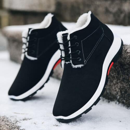 New Winter Snow Boots Comfortable Warm Boots Ankle boots Wear-resistant Cotton Shoes Men snow boots velvet Ankle boots