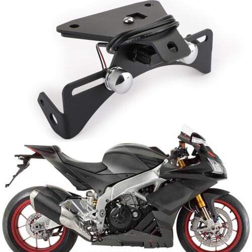 Topteng License Plate Holder for Aprilia Tuono V4/V4R RS4 125 RS4 50 2011-2019 RSV4 2009-2019 2010 2018 Accessories