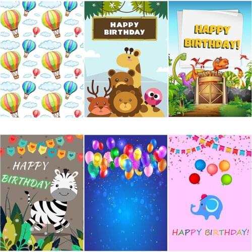Children animal world Deep forest series balloon series children take baby photos photography background photography props