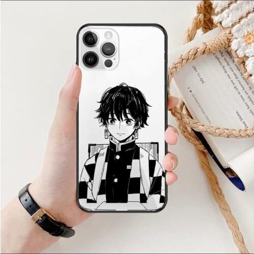 Kimetsu No Yaiba Japan Anime Anime Style Phone Case cover For iphone 12 pro max 11 8 7 6 s XR PLUS X XS SE 2020 mini Transpare