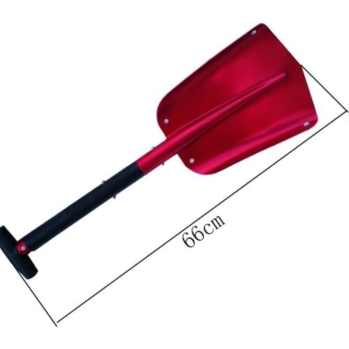 Outdoor gardening planting shovel long telescopic aluminum alloy car multi-function portable detachable combination snow shovel