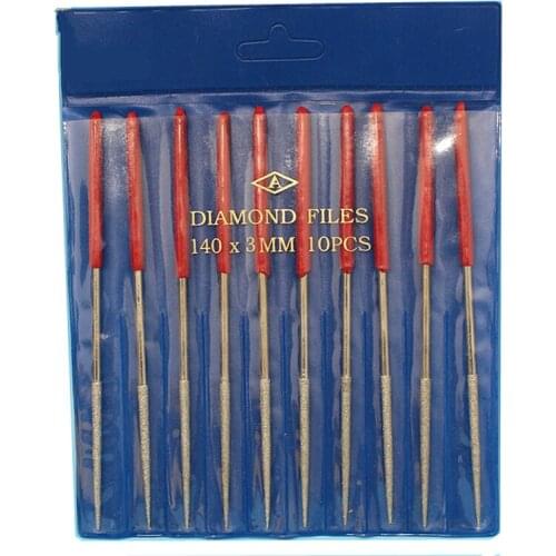10Pcs/set 140mm Metal Needle Files Set Carving Jewelry Diamond yarn Carving Craft Tool Glass Stone Wood Craft Tool Free Shipping