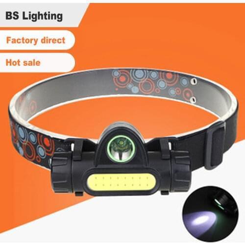 Outdoor Powerful COB Headlamp USB Rechargeable Mini Portable Highlight Worklight Waterproof 90 Degree Adjustable with Magnet