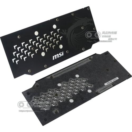 New Original for MSI RX580 RX570 RX480 RX470 GAMING ARMOR graphics card cooling fan backplane with mounting screws