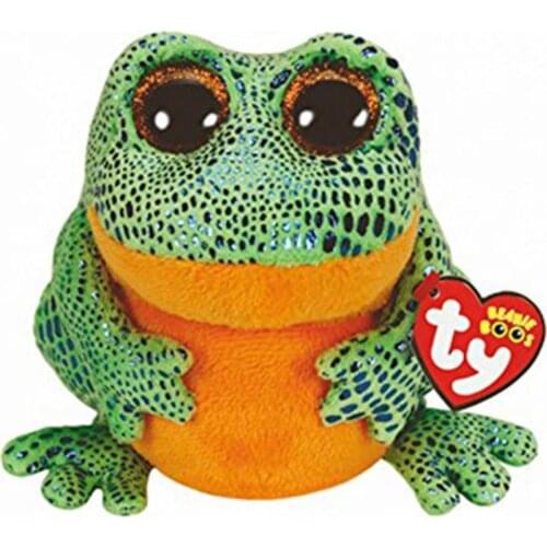 New 6" 15cm Ty Big Glitter Eyes Speckle Frog Plush Stuffed Animal Collectible Soft Doll Toy Boy and girl Christmas Gift