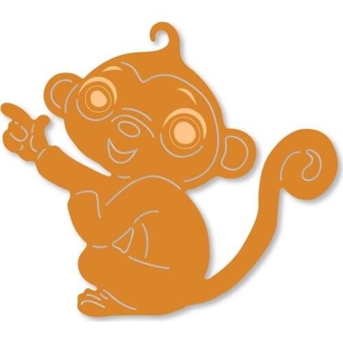 Monkey Scrapbooking Metal Cutting Dies for DIY Photo Album Decorative Paper Cards Making Craft Embossing dies