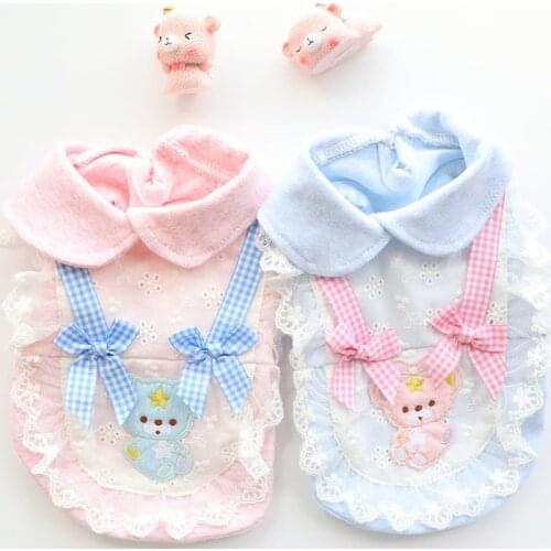 Dog Clothing Lapel Shirts Puppy Cat Dress Summer Small Dogs Clothes Yorkshire Corgi Chihuahua Pomeranian Poodle Pet Costume 2021