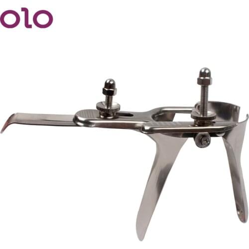 OLO Medical Themed Toys Expansion Vaginal Dilators Colposcope Sex Toys for Women Voyeuristic Device Speculum Stainless Steel