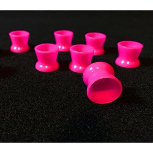 Permanent Makeup ink Cup Pink Color Soft Silicon Microblading Pigment Cup Caps tattoo accessories