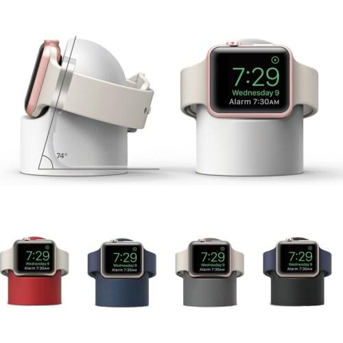 Charging Dock Stand Holder for Apple watch Series 1 2 3 4 44mm 42mm 40mm 38mm Silicone bracket for iWatch Desktop stand