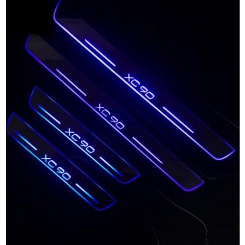 Welcome Pedal Lights For Volvo XC90 xc90 2007 - 2018 Pedal car Door Sill Pathway lamps led thresholds scuff plates Avante md