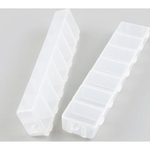 Empty Refillable Clear plastic case plastic containersmall case container