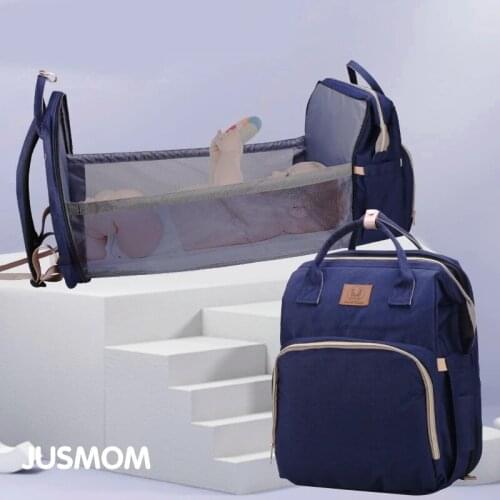 Baby Stroller Backpack WIth Sleeping Bed Four Seasons Universal Backpack For Mom Travel Diaper Bags Upgrade Hooks Baby Care Bag