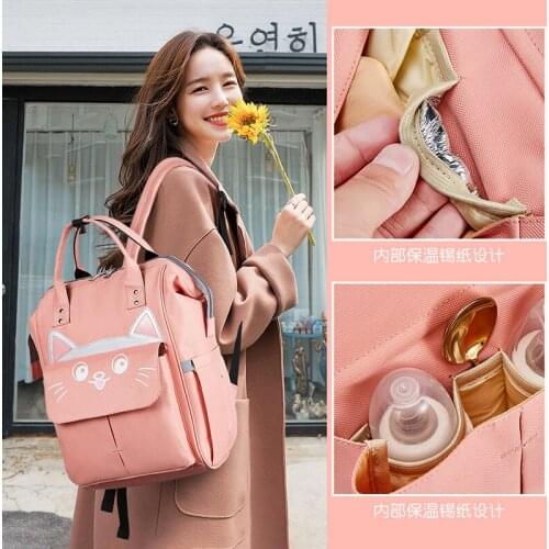 Women Kawaii Backpack Mummy Maternity Wet Bag Waterproof Baby Pregnant Travel Backpack Port Large Diaper Bag Doctor Bag