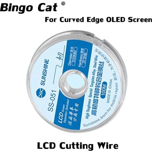 Sunshine SS-051 High Toughness Special Tungsten Alloy Steel Separating Wire Cutting Line For Phone Screen Refurbish Repair Tools