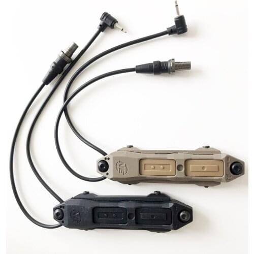 Tactical Remote Pressure Switch for M Series Scout Weapon Light Tail Dual Button Outdoor Hunting LED Flashlight PEQ 16A M3X