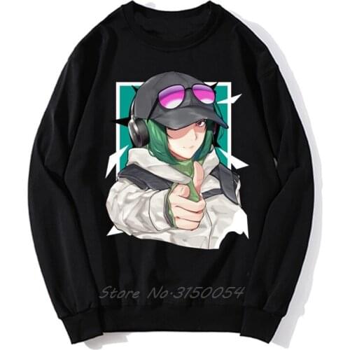 Ela R6S Rainbow Six Siege Men Hoodie Anime Hip Hop Men Unisex Pullover Hoodies Sweatshirt Harajuku Streetwear