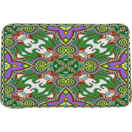 Ethnic Style National Customs Rug Hallway Carpets and Rugs for Bedroom Living Room Carpet Kitchen Bathroom Anti-Slip Floor Mats