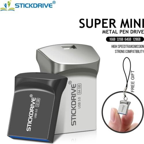 Waterproof Super Mini usb flash drive 4GB 8GB 16GB pen Drive 32GB metal usb 3.0 flash usb stick pendrive 64GB for cle usb 128 gb