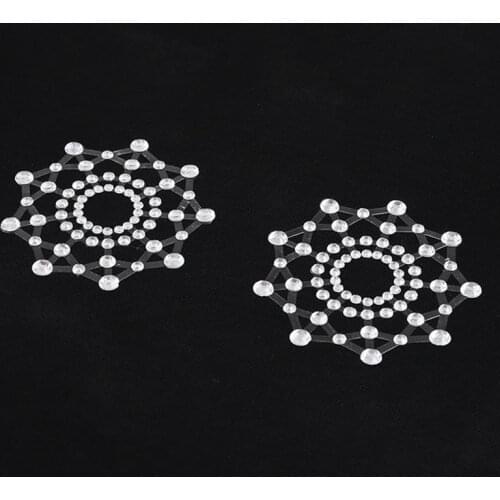 Women Self Adhesive Pasties Reusable Nipple Cover Temptation Nipple Stickers Tassels Transparent Breast Boob Tape
