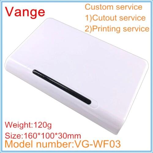 1pcs/lot wifi router project box 160*100*30mm ABS plastic instrument housing diy for communicated launcher PCB device