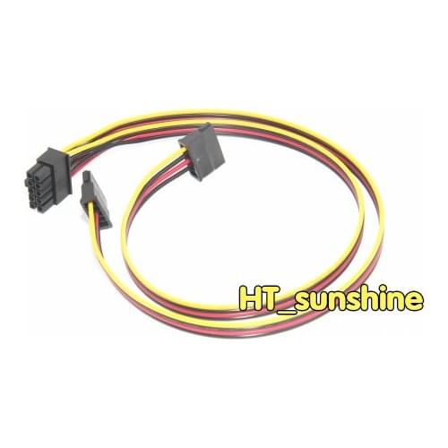 1pcs NEW 10pin to Dual SATA Hard Driver Power Adapter Cable for HP DL380G6/G7 Server 18AWG WIRE 10p to 2*SATA Cable