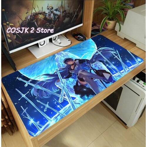 Anime Akame ga KILL! Esdeath Akame Mouse Pad Thicken Laptop Gaming Mice Mat Desk Keyboard Mat Anti-Slip Playmat Cosplay Gift