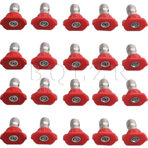 BQLZR 20pcs Stainless Steel 0 Degree Spray Nozzle Tip 1.0 1.2 1.4 1.6 2.0mm