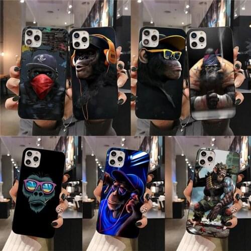 Monkey Gorilla Baby Phone Case For iphone 12 11 Pro Max Mini XS Max 8 7 6 6S Plus X 5S SE 2020 XR cover