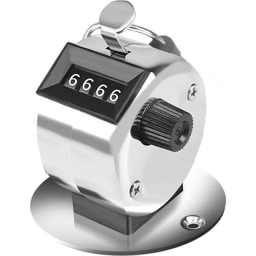 4 Digit Number Hand Held Tally Counter Digital Golf Clicker Manual Training Counting Counter Digit Mechanical Counter