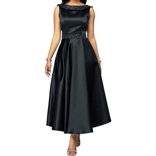 Elegant O-neck Collar Women Dress 2021 Casual Plus Size 5XL Female Fashion Office Work Lady Vintage Party Long Dresses Vestidos