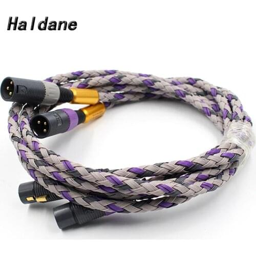 Haldane Pair HIFI Signature S3-2 XLR Balanced Interconnect Cable XLR Balanced Cable 3 Pin 2 XLR Male to 2 XLR Female Audio Cable