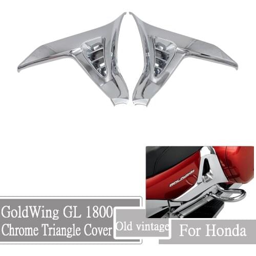Chrome Left Right Motorcycle Parts Modified Accessories For Honda GoldWing GL 1800 GL1800 Triangle Cover