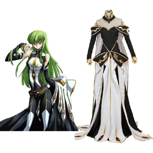 Code Geass C.C. Queen Dress Cosplay Costume