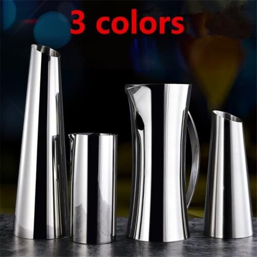 KTV Hotel Restaurant Cold Water Jug Golden Ice Freeze Water Pot Kettle wine BEER JAR Bar Fruit Juice Red Wine Divider Containers